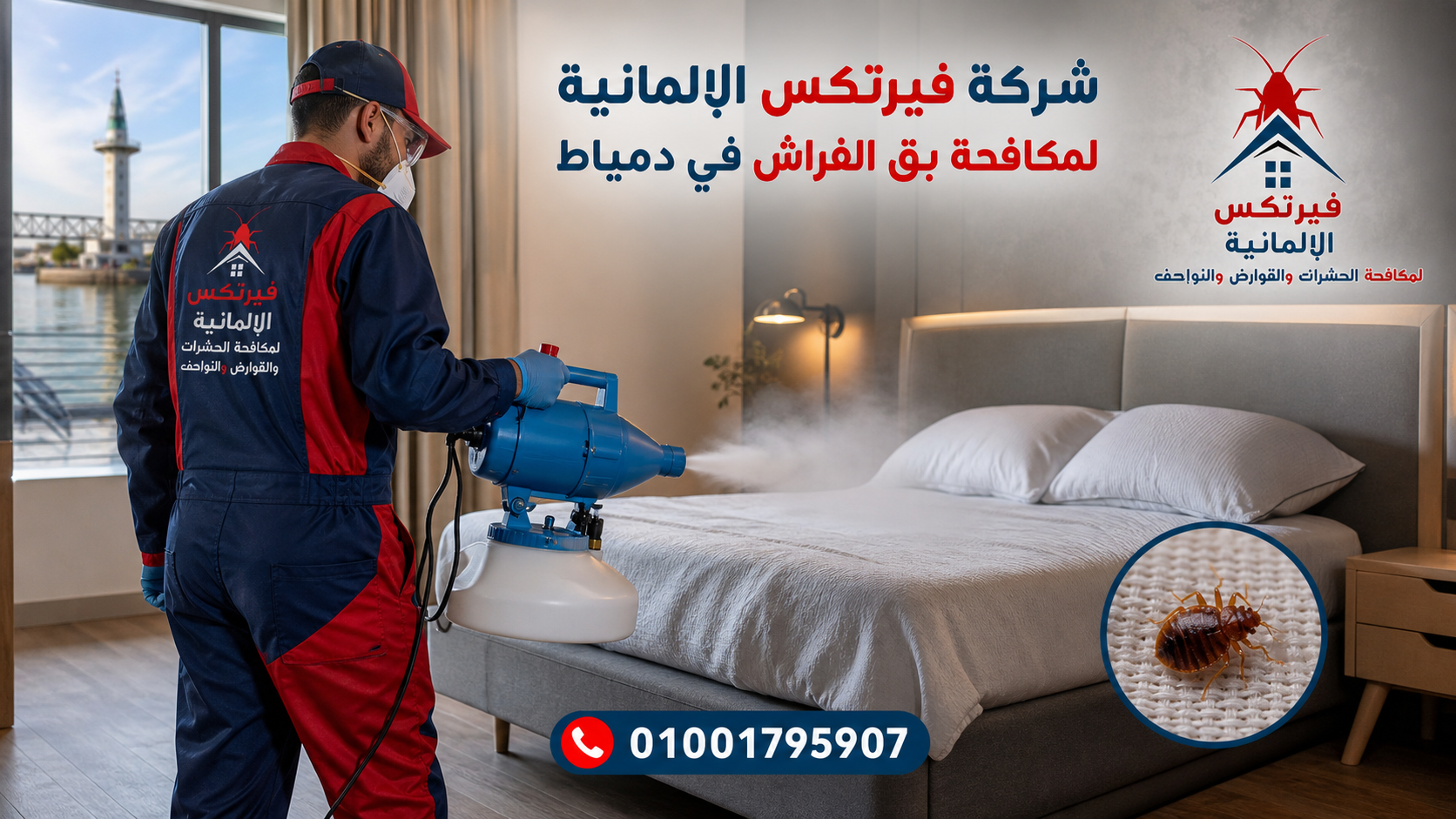 مكافحة وإبادة بق الفراش في دمياط